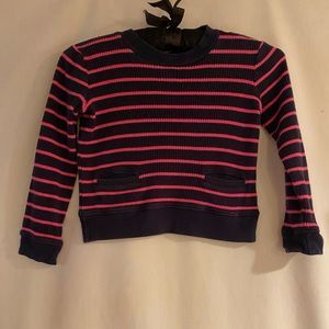 Lillie Pulitzer girls Sz 7 blue and pink sweater